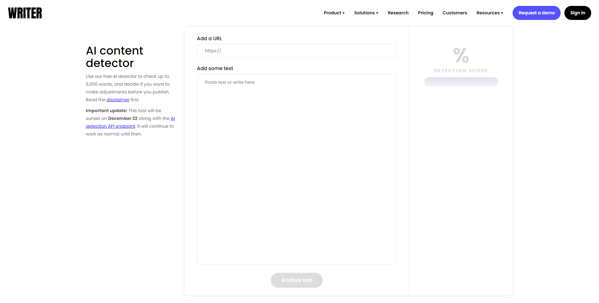 Writer AI Content Detector AI内容检测.png